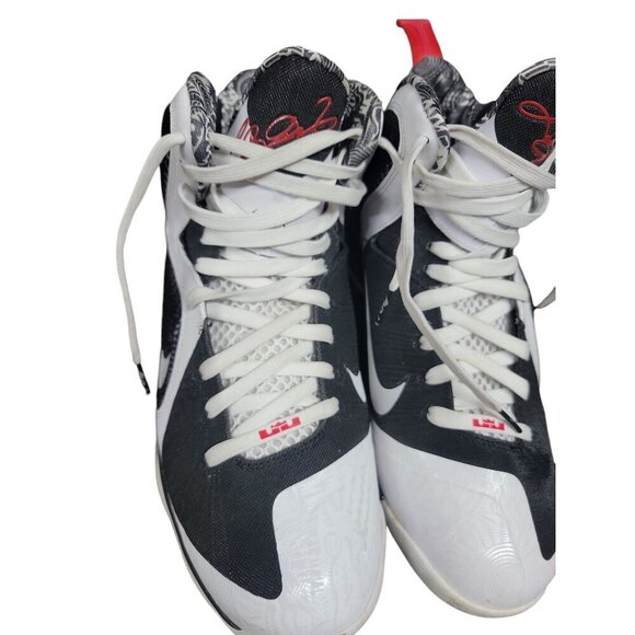 Nike LeBron 9 Freegums 2011 Black White Red Air Size 13 main image 6